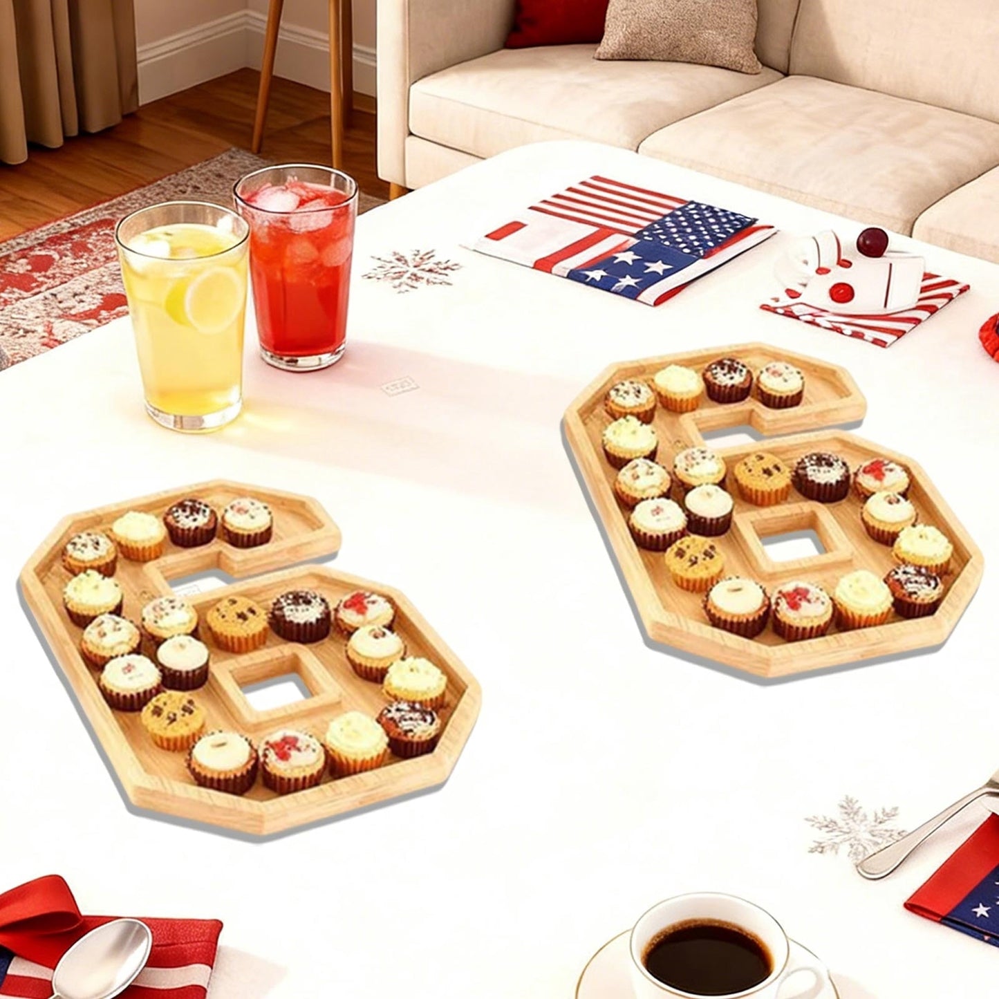 Wooden 2026 Party Supplies Charcuterie Numbers Fillable Decoration,2026 Graduation Fillable Numbers,Number Charcuterie Board Box for Fruit Cheese Platter Candy Cake Plates,Display Candy Snack Tray Number 6