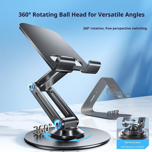 Phone Holder - Tablet Holder - Stand - Desk Accessories - Phone Stand - Smartphone Holder - Tablet Stand - Desk Gadgets - Universal Holder - Phone Support - Desk Stand - Black - 1 Piece.