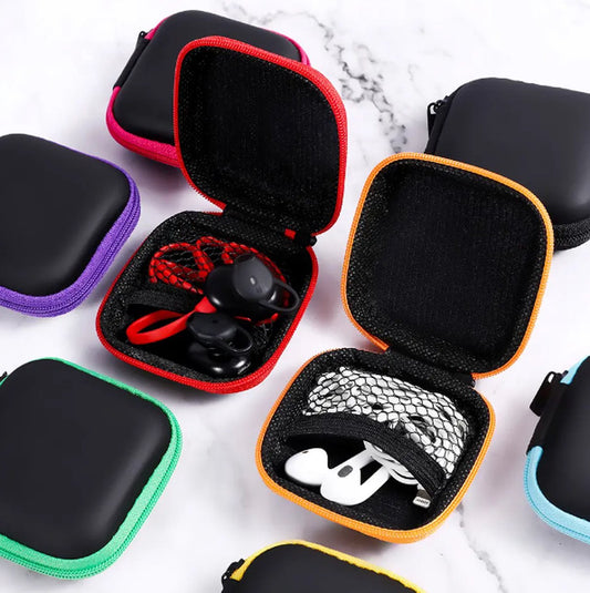 Earbud Storage Case | Case | Pouch | Organizer | For Storing Earbuds And Charging Cables | Storing Keys | USB |.