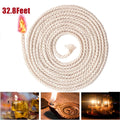 GIXUSIL 26.25 Feet Flat Wide, Oil Lamp Wick, Oil Burner Wick, Cotton Replacement Lanterns Wick with Red Stitch for Kerosene Paraffin Burner Lighting, Lantern Oil Burner, 4 Rolls 26.25'