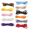 harmtty 1 Pair Sneaker Shoelaces Wear-resistant Elastic with Metal Buckles Lock Shoe Laces for Slip On Shoes,Black Khaki