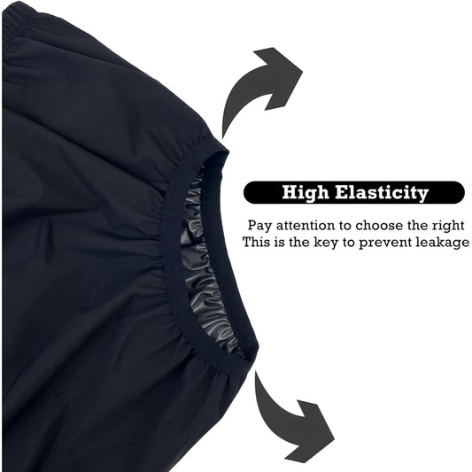 QZS Lightweight Diaper,2 Pack Portable Adult Leakproof Diapers Covers for Indoor,Portable Plastic Waterproof Incontinence Pants for Indoor,Outdoor,Black XL Black-Size S Black-Size S