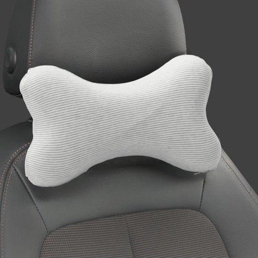 Clearance! Upgraded Dog Bone Shaped Travel Neck Pillows with Washable Removable Cover Memory Foam Car Bus Truck Driving Comfort Head Rest Support 10" A Gray/10"