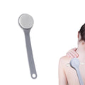 QZS Back Lotion Applicator,11.2x3in Reusable Back Sunscreen Applicator for Home,Portable Gray Body Lotion Brush for Sunscreen,Cream.
