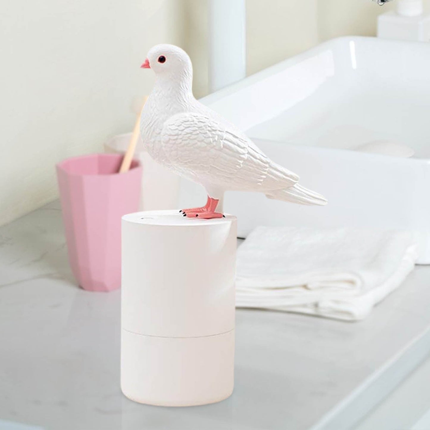 Pigeon Automatic Induction Foam Hand Washer, Foam Soap Dispenser, Soap Dispenser, Touchless Soap Dispenser, Automatic Soap Dispenser, for Kitchen Bathroom Gray