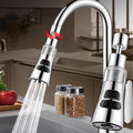 Sink Water Filter Faucet, 360 Rotating Faucet Filter, 3 Mode Sprayer, Extender Purifier, Remove Heavy Metal Hard Water, for Home Toilets Kitchen Bathroom Black