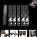 9.8x1.6" Double Ziplock PE Bags 100 Pack of Reclosable Long Plastic Bags QZS Clear Zipper Storage Bags Home Travel Accessories
