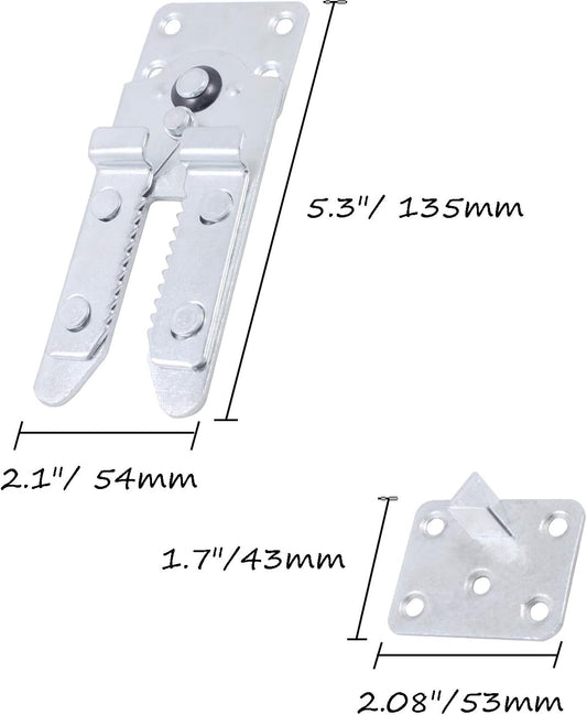 Sectional Couch Connectors, Heavy Duty Sofa Alligator Clamps Joint Clip for Modular Couch Furniture 2 Pcs