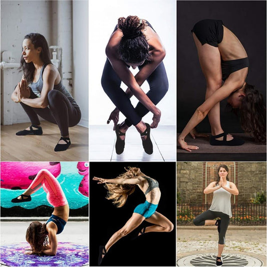 1pc Yoga Socks for Women Non Slip Socks Slipper Socks for Pilates, Ballet, Dance, Yoga Socks with Grips for Women Black