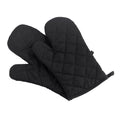 Poaug Oven Mitts on Sale Clearance 2Pc Oven Gloves Grill Gloves Slippery Cooking Gloves for Cooking Baking Grilling Yellow Z4-Black