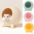 Visland House Semi-closed Keep Warm Burrowing Comfortable Hamster House Large Hideout for Hedgehog Chinchilla Bear Dragon nest Hamster Accessories Grey