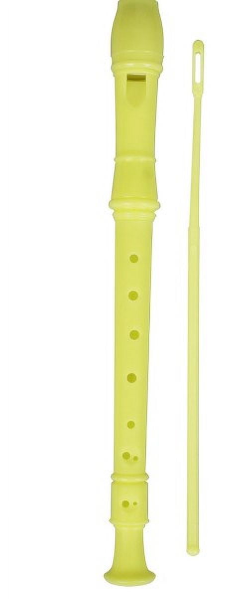 8 Hole Soprano Recorder Flute for Kids and Adults with Cleaning Rod, Ideal for School Bands, Music Classes, and - 31.80X2.80X2.50CM White