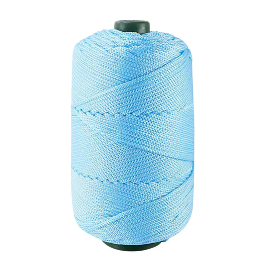 AYktou 32 Colors Macrame Cotton Cord 200g/7.05oz,100% Natural Handmade 4 Strands Twisted Cotton Rope Polyester Thread Spools for Wall Hanging Plants Hangers Gift Wrapping Tapestry DIY Crafts #A - Blue