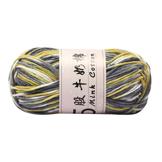 AYktou Cotton Yarn -Multi Colored Yarn Rainbows Crochet Yarn 50g/2.5oz,295 Yards,5 Strands,Lightweight Yarn For Crochet,Knitting and Crafts,24 Colors Color - 17