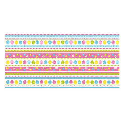 Chmadoxn Easter Tablecloth, Easter Spring Table Cloth 54x128inch Colorful Egg Bunny Disposable Plastic Tableclothes Square Waterproof Table Cover Decor Rec for Kids Party Decorations 54×108 in B