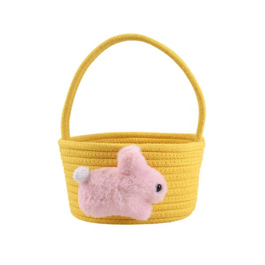 Chmadoxn Adorable Easter Bunny Basket for Kids - Perfect Easter Gift, Cute Easter Bucket Bags with Rabbit Ears for Easter Eggs Hunting, Affordable & Festive Spring Decor As Show H