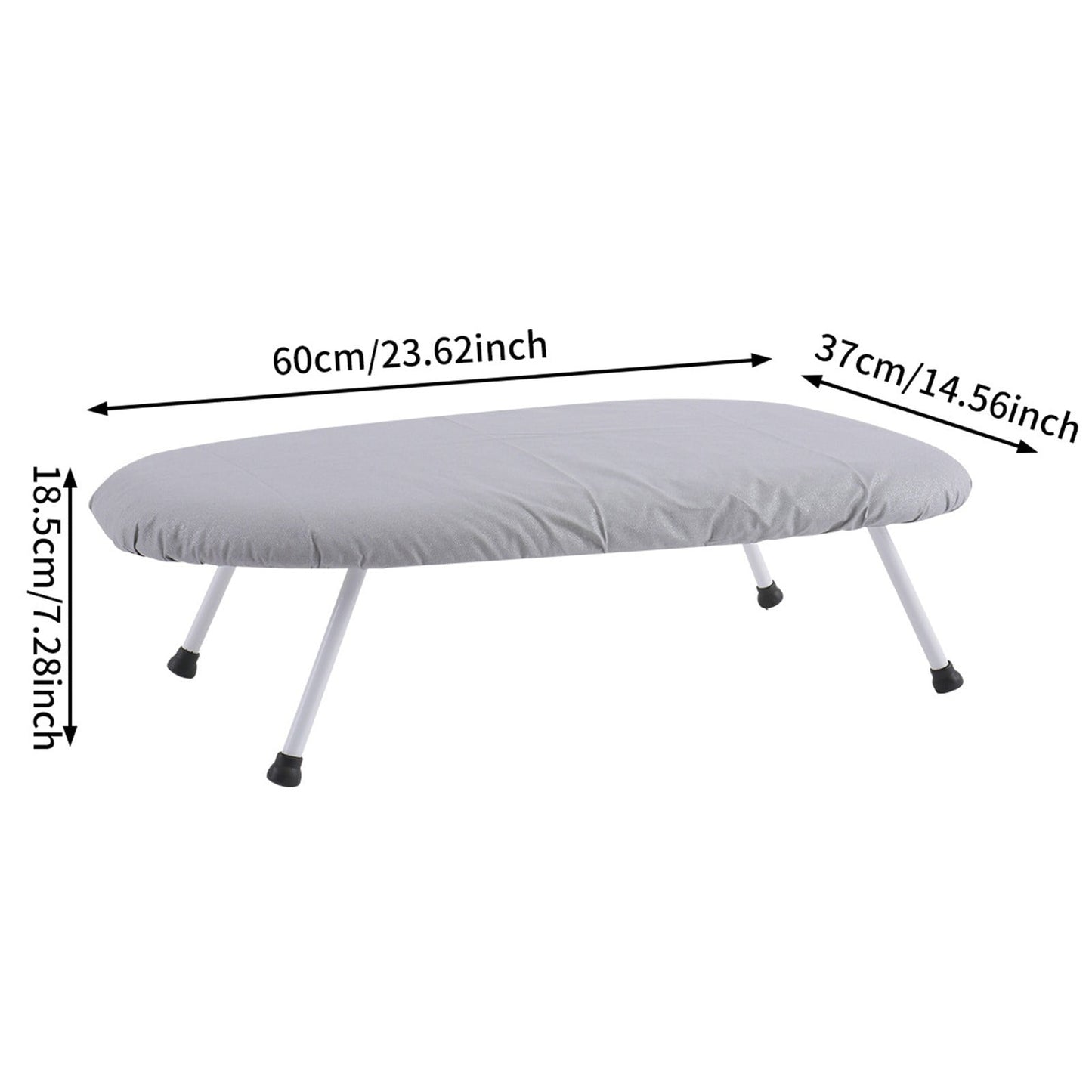 Kdkad Desktop Ironing Board, Small Folding Tabletop Iron Board with Heat-Resistant Cover, Portable for Dorm, Travel & Small Spaces, Mini Ironing Mat A