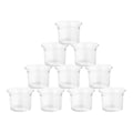 WHAMVOX Clear Glass Votive Candle Holders for Romantic Atmosphere Suitable for Home Decor Party Wedding 10 Pieces