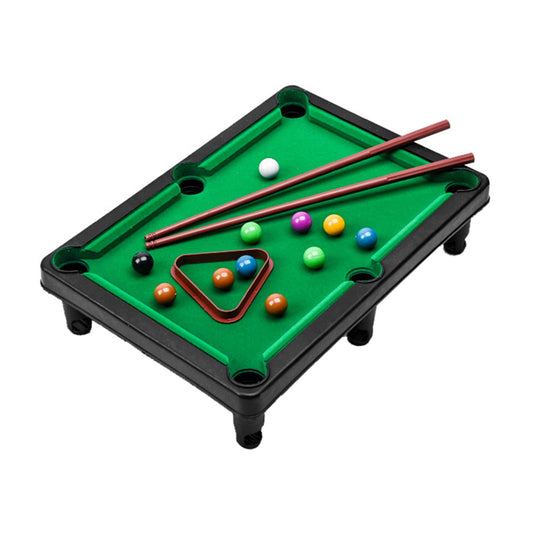 Lksixu Tabletop Pool, Mini Pool Table Table Billiards Game Set With 2 Sticks & 11 Balls Home Office Desk Stress Relief Games Children's Gifts,Travel-Friendly & Office Desk Games, Bartop, or Home Use 27x19x6cm(10.6x7.5x2.4in).