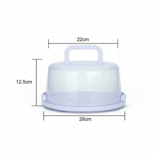 Lksixu Cake Box Round Cake Stand with Lid and Foldable Handle 10 Inch Portable Cake Container Cake Ornaments, Suitable for Storage Birthday Cakes Cupcakes Nuts Fruits 10.14Ã8.58Ã4.88in Pink.