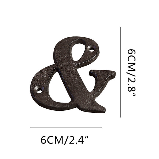 Darzheoy 3 inch Iron House Number, Iron Black House Numbers for Outside, Metal Mailbox Numbers for Outside, Home Address Numbers for House, Matching Screws L