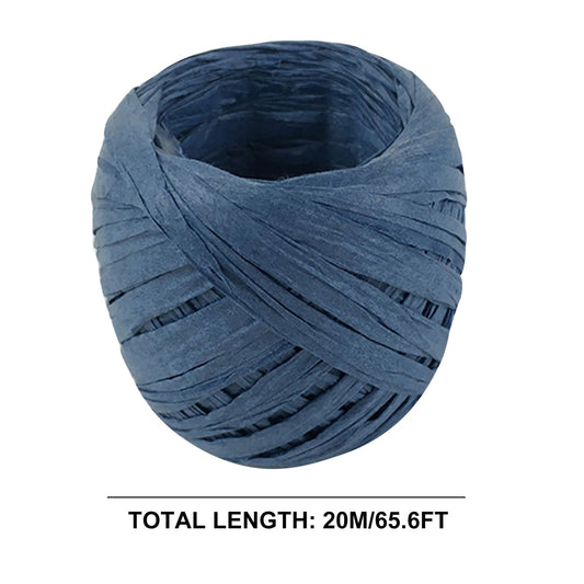 Darzheoy Raffia Ribbon, 787 inches Raffia Ribbon for Gift Wrapping, Raffia Yarn for Crocheting, Raffia Paper Ribbons for Craft, Packing Paper Twine Ribbon 1/5 Inch Width Black