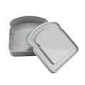 Darzheoy Sandwich Containers, Reusable Sandwich Box Container, Sandwich Holder Bread Container for Adults, BPA Free, Microwave & Dishwasher Safe, Office, Camping Gray
