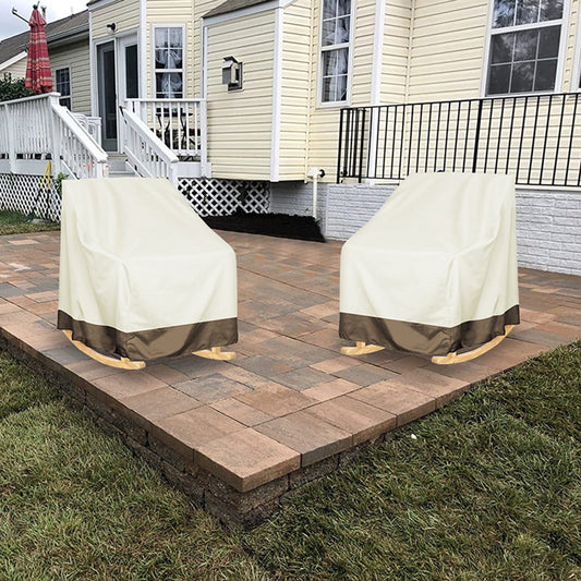 Kdkad Patio Benches Loveseat Covers, Heavy Duty Patio Deep Bench Loveseat Cover, Waterproof Outdoor Deep Sofa Cover, Lawn Patio Furniture Covers with Air Vent 39Ã32.7Ã27.6 in Beige.