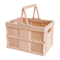 Darzheoy Large Picnic Basket, Collapsible Picnic Basket, Basket With Handle, Beach Picnic Basket, For Home, Kitchen, Camping, Picnic, Beach, Shopping Coffee