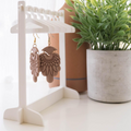 Earring Holder,Earring Display, Earring Hanger, , Jewelry Display Jewelry hanger Multiple style hangers available, clothing rack for earrings(White)