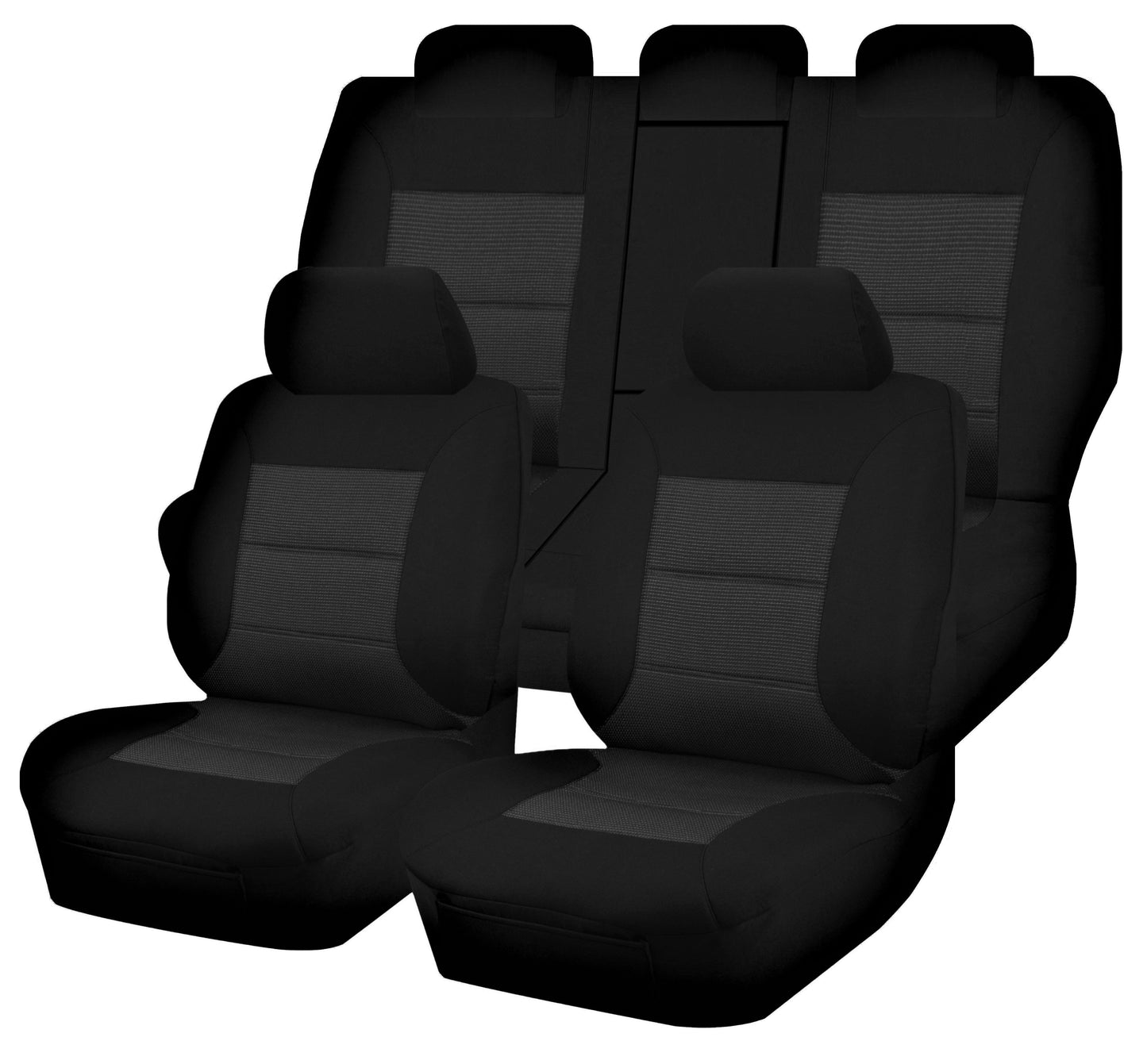Seat Covers for TOYOTA RAV4 ALA49R.ASA44R .ZSA42R SERIES 02/2012 - 12/2018 4x2.4X4 SUV/WAGON 5 SEATERS FR BLACK PREMIUM.