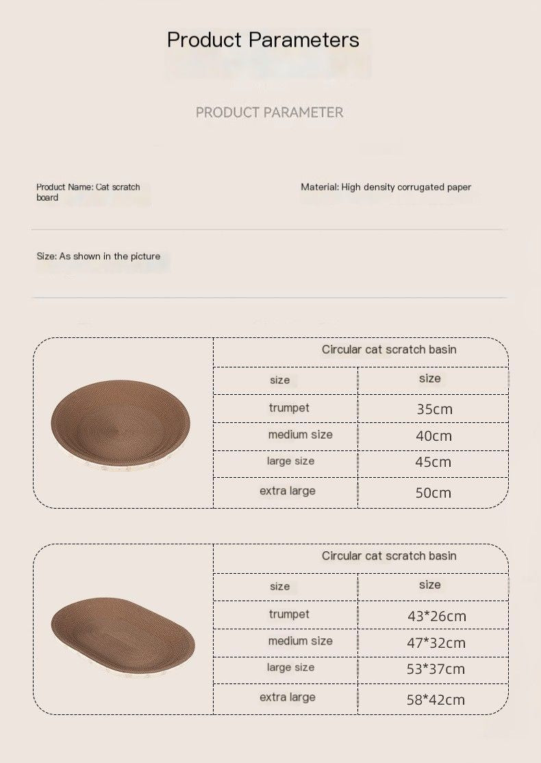 CatScratcher,OvalShape,MediumSize47x32-ThinStyle