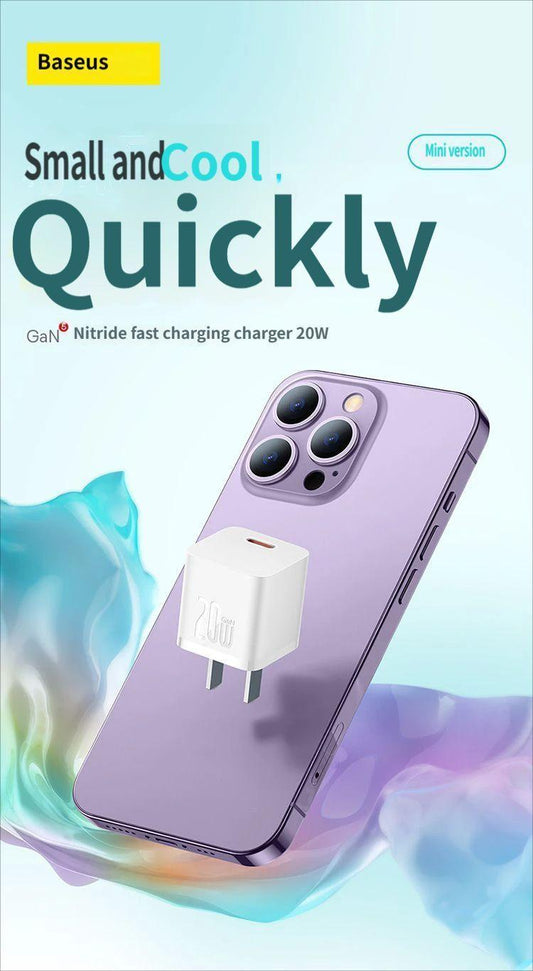 GaN5 Fast charging charger mini 1C 20W-Blue.