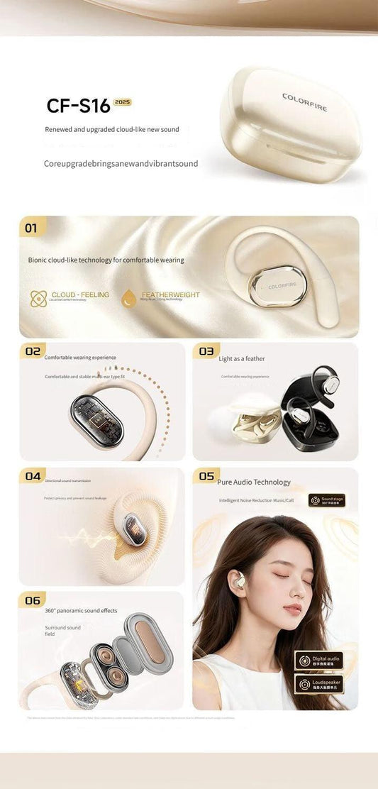 S16 Bluetooth headset-Black.