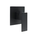 Matt Black Square Shower Mixer Hot Cold Tap Ceramic Cartridge Spindle Watermark