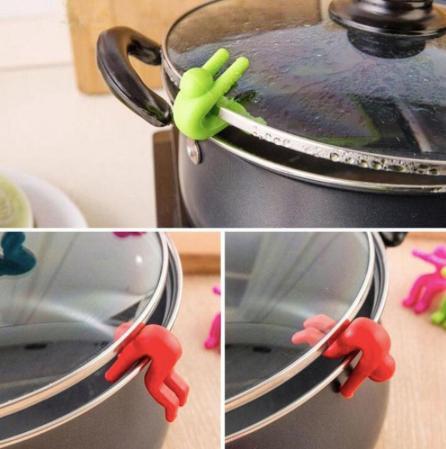 2pcs Boil-Over Protection Guys - Avoid Boiling Black.