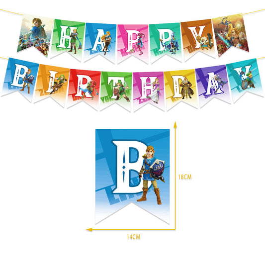 The Legend of Zelda Party Decorations: Complete set for a Hyrule-themed birthday party! Package 2 30-pack balloons Package 2 30Pcs Balloons Set