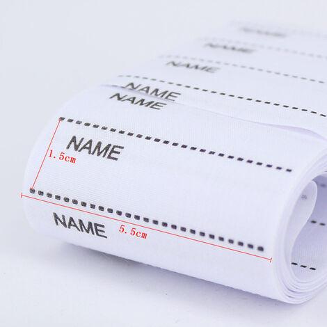 200 pcs iron-on labels woven labels Name labels with names to write labels School name labels, whiteï¼Fonepro.