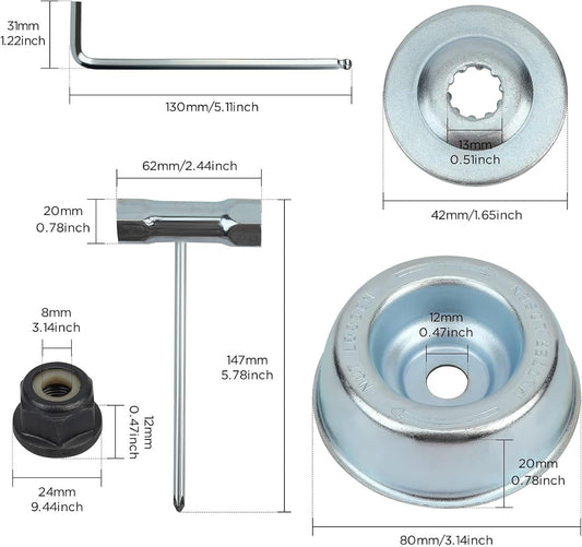 Universal Brushcutter Head Nut Kit, for Stihl Brushcutter FS55 FS.