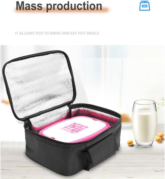 12V cooler bag for car, electric picnic bag lunch bag cooler bag foldable cooler bag for carrying picnic food - 29cmx21cmx11cm.