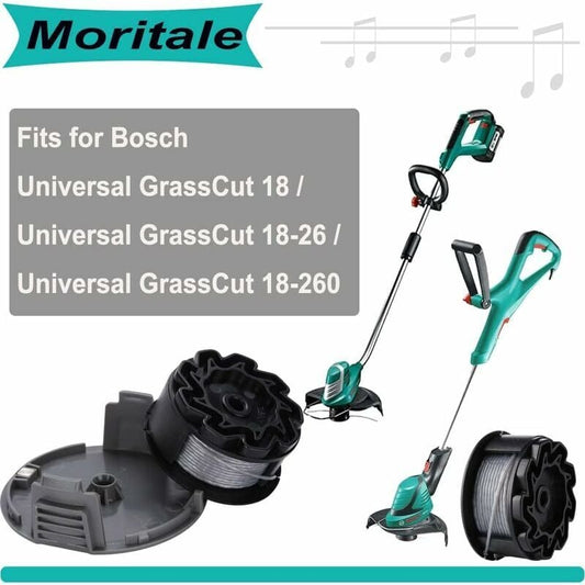 2-pack UniversalGrassCut Trimmer Line for BOSCH 18-26 18-260, Compatible with F016800570, Includes Guard