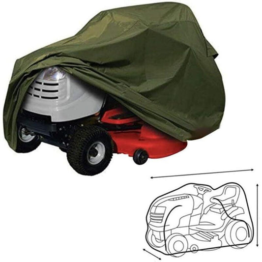 Universal Waterproof Lawn Mower Cover 210D Oxford Fabric - 183x112x109cm, Compatible with Most Riding Mowers and Tractors.