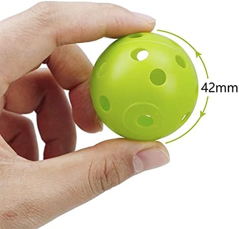 12-Pack Golf Practice Balls, Hollow Practice Balls with Airflow, 42mm Plastic Golf Balls, for Swing Training, Driving Range, Home Use.