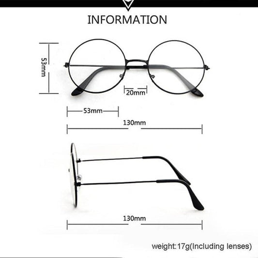 Harry Potter Vintage Round Glasses Frames, Black