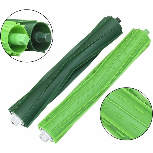 Package Multi-Surface Rubber Brushes Vacuum Cleaner Accessories for iRobot Roomba E5 E6 i7 i7 plus i8 i8+ i6 i6+ i4 i4 and Other Vacuum Cleaner Series.