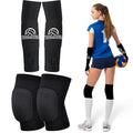 Volleyball Knee Pads & Arm Guards, Equipment with High Protection Plate Volleyball Knee Pads Thumb Hole Arm Guards for Women Teenage Girls Training