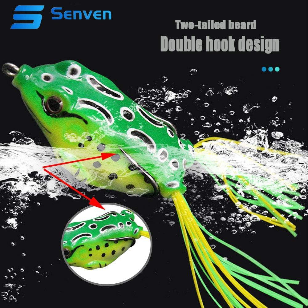 pcs Crank Frog Frog, Soft Fishing Lure 3D Eye Frog Lure and, ZQKLA_MGF.
