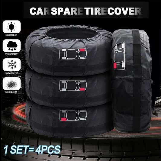 pcs Car Tire Covers 19-23\" Waterproof Dustproof Car Wheel Protector (Diameter 80cm).