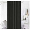 Black Shower Curtain 120x200 cm High Quality Polyester Waterproof Anti-mildew Machine Washable with Hooks Included