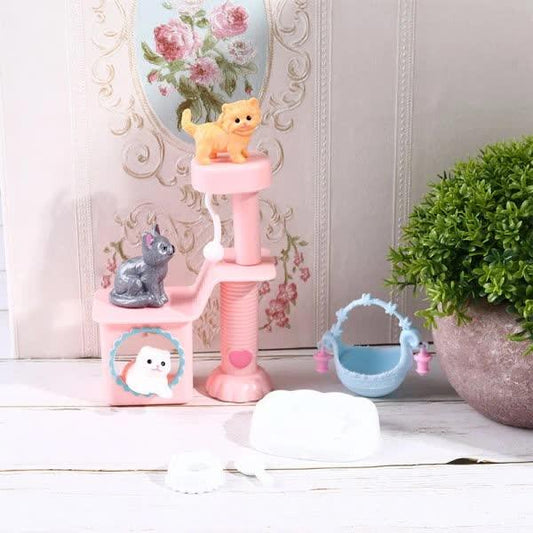 Doll Pet Cat Accessories Dollhouse Furniture and Toys for Barbies Random Color Onesize.